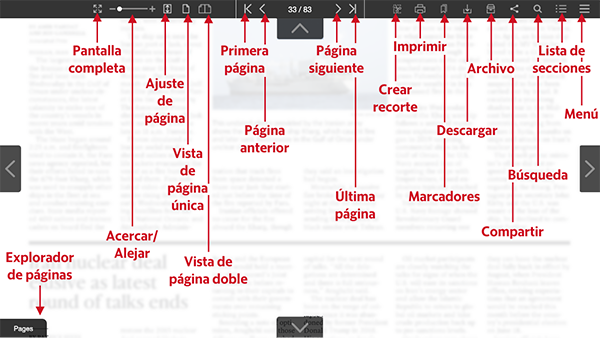 Image of desktop eEdition viewer annotated screen