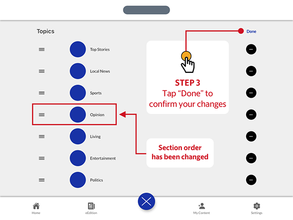 PASO 3: Toca “Hecho”para confirmar los cambios.